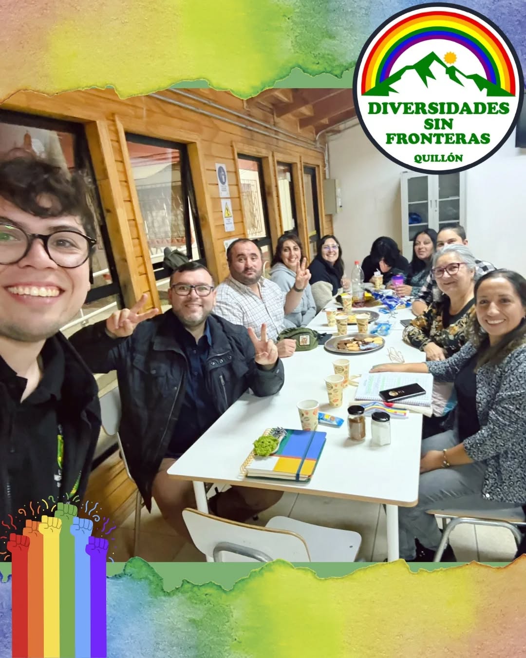 📌 Reunión Diversidades sin Fronteras 🏳️🌈
El día, viernes , 11 de abril, se llevó a cabo la reunión mensual de asamblea de "Diversidades sin Fronteras" en Quillón.
Fue un encuentro exitoso, que permitió a los participantes compartir ideas en un ambiente seguro, planificar y trabajar juntos/as hacia objetivos LGBTIQ+ en la comuna.
Algunos de los temas compartidos en la reunión fueron:
- Planificación de actividades y eventos futuros
- Discusión de desafíos y oportunidades para la agrupación
- Fortalecimiento de la colaboración y el trabajo en equipo
- Reflexión sobre los logros y áreas de mejora
En general, la reunión fue un paso importante para la agrupación, permitiendo a los miembros trabajar juntos hacia un objetivo común.
¿Te gustaría formar parte de nuestra agrupación?
Escríbenos al correo y nos contactaremos contigo;
diversidadsinfronterasquillon@gmail.com
#diversidadessinfronterasquillón #2025 #sevienencositas
